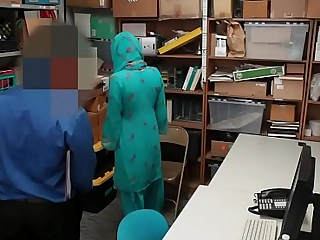 Arab teen shoplifter caught and fucked by security