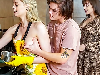 Stepbrother Fucks His Stepsis While She's Studying and Doing Her Chores - Fuckanytime