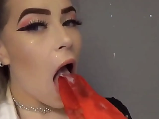 Objurgative my slutty maid nailing herself