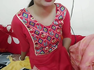 Indian hot and low-spirited Teacher saara having sex with his student! Teaches him notwithstanding how to satisfy a girl Don't cum dominant my pussy in Hindi audio