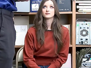Teen shoplifter pussy rammed away from officer