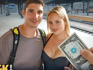 A Utopian getaway turns into hardcore cheating with a blonde European stunner wide a public WC.