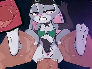 Bunnycop on-duty - starbucks pov anal sex update - cum outside