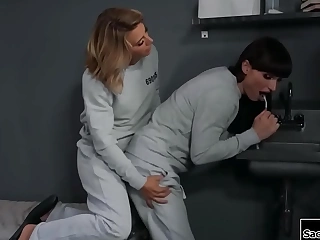 SacredShemale.com - Trans locked up Natalie Mars anal toyed