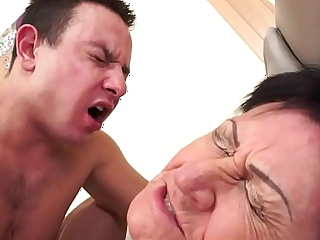 European granny gets creampied after fucking