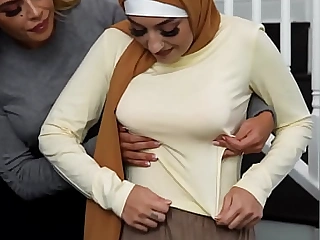 Virgin muslim teen in hijab deflowered by tutor and stepmom